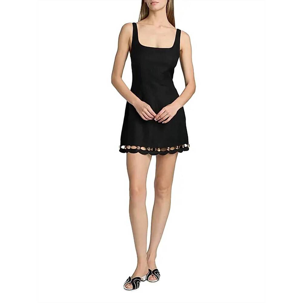 NEW SIMKHAI lindley mini dress in black